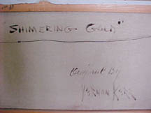 "Shimmering Gold" original by Vernon Kerr